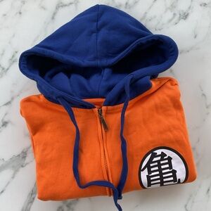 DragonBallZ Ripple Junction Goku Kama Zip Up Hoodie Size L
